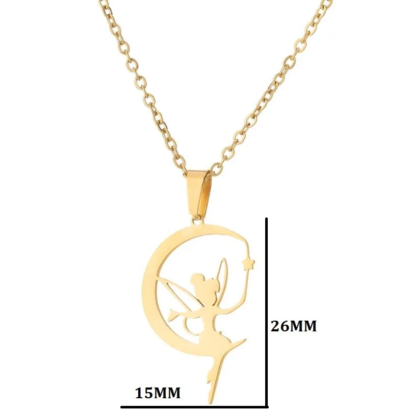 Butterfly Fairy Clavicle Chain Female fashion simple lovely Angel pendant sweet moon star necklace
Butterfly Fairy Clavicle Chain Female fashion simple lovely Angel pendant sweet moon star necklace