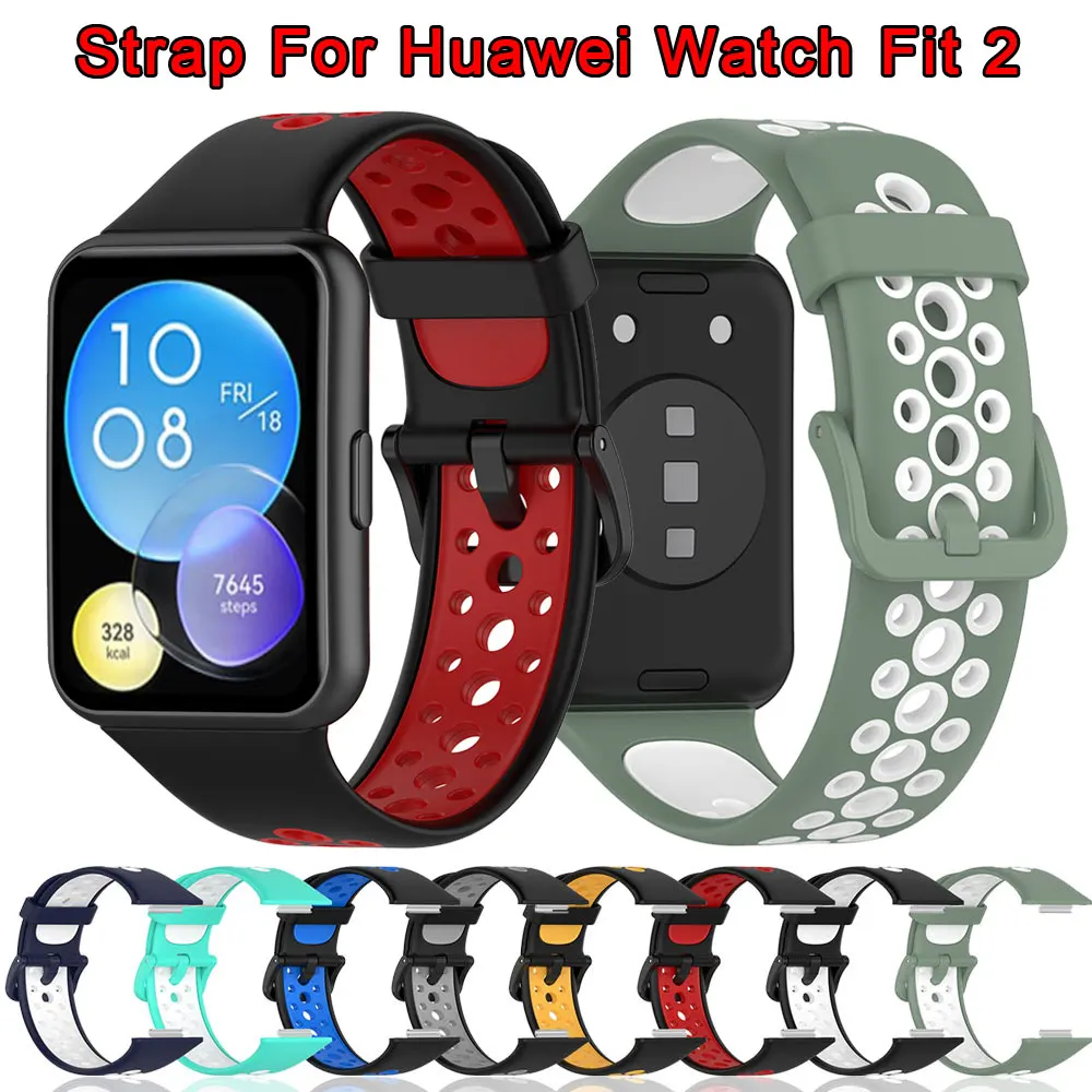 Силиконовый ремешок для наручных часов Huawei Watch Fit2 Fit 2, мягкий дышащий браслет для смарт-часов, аксессуары для часов
Силиконовый ремешок для наручных часов Huawei Watch Fit2 Fit 2, мягкий дышащий браслет для смарт-часов, аксессуары для часов