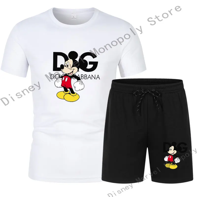 Cotton Men's set Summer Disney Mickey Print Kawaii Oversized T-Shirts Men's shorts Tracksuits Beach Casual Brands Men's clothing
Cotton Men's set Summer Disney Mickey Print Kawaii Oversized T-Shirts Men's shorts Tracksuits Beach Casual Brands Men's clothing