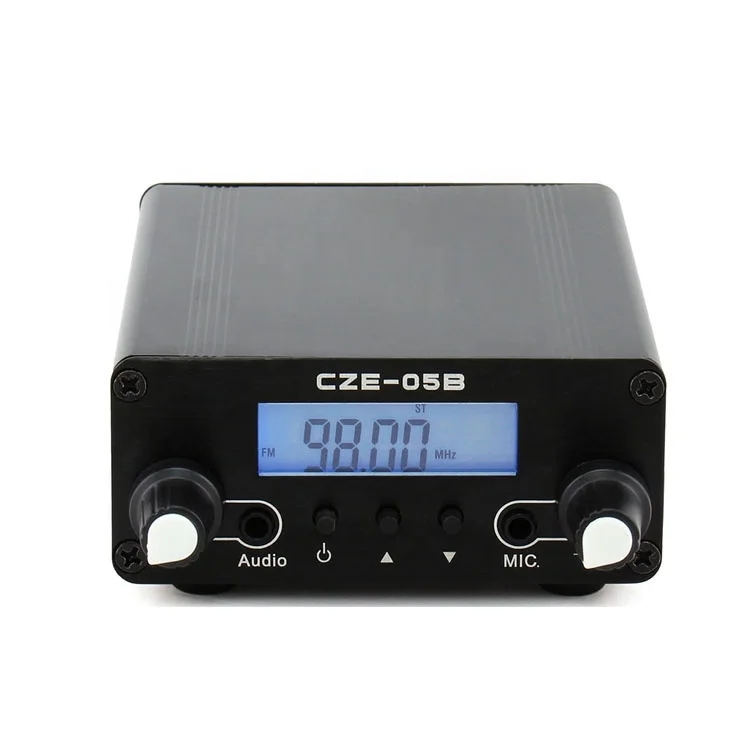 

CZE-05B 100mW/500mW Frequency 76-108Mhz Home Campus Amplifier PLL Stereo FM Transmitter Radio Broadcast Station