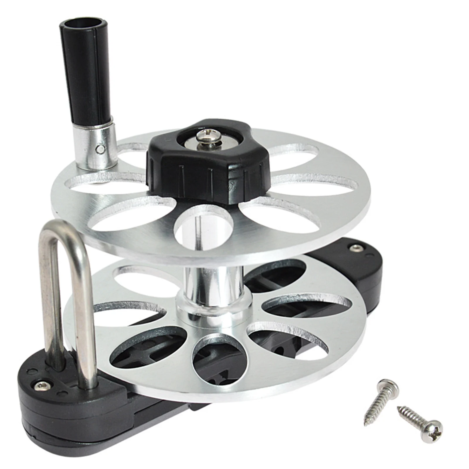 Highly Durable Aluminum Split Spear Reel with Foldable handle for Convenient Storage Suitable for Most Spear Guns
Highly Durable Aluminum Split Spear Reel with Foldable handle for Convenient Storage Suitable for Most Spear Guns