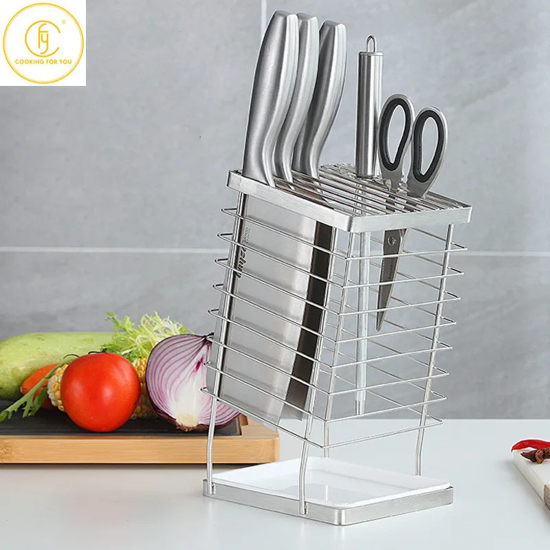 304Stainless Steel Multifunction Storage Racks Chopsticks Kitchen Knife Storage Containers Kitchen Tools Home Cabinet Organizer
304Stainless Steel Multifunction Storage Racks Chopsticks Kitchen Knife Storage Containers Kitchen Tools Home Cabinet Organizer