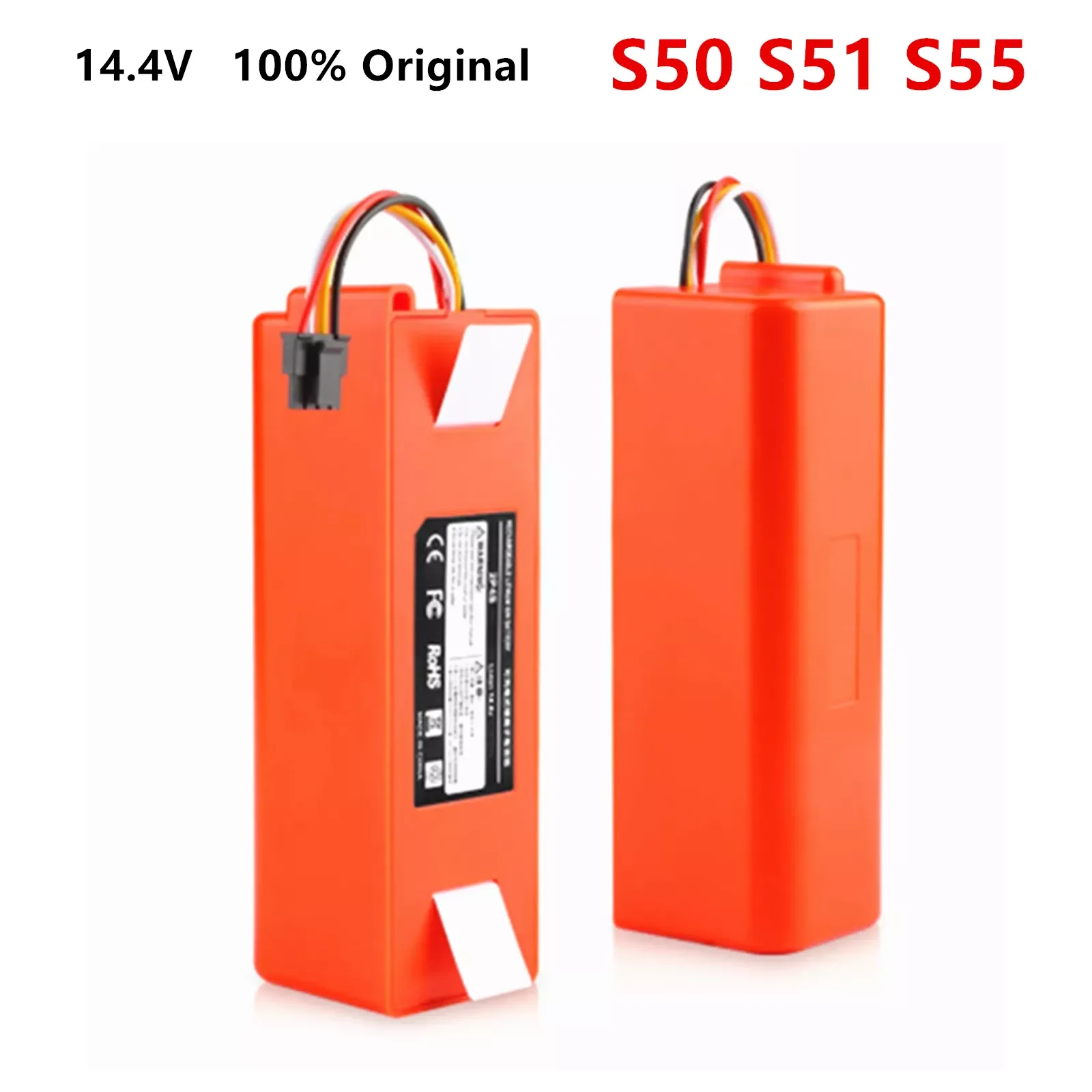 14.4V Li-ion Battery Original Robotic Vacuum Cleaner Replacement Battery for Xiaomi Robot Roborock S50 S51 S55 Accessory Spare
14.4V Li-ion Battery Original Robotic Vacuum Cleaner Replacement Battery for Xiaomi Robot Roborock S50 S51 S55 Accessory Spare