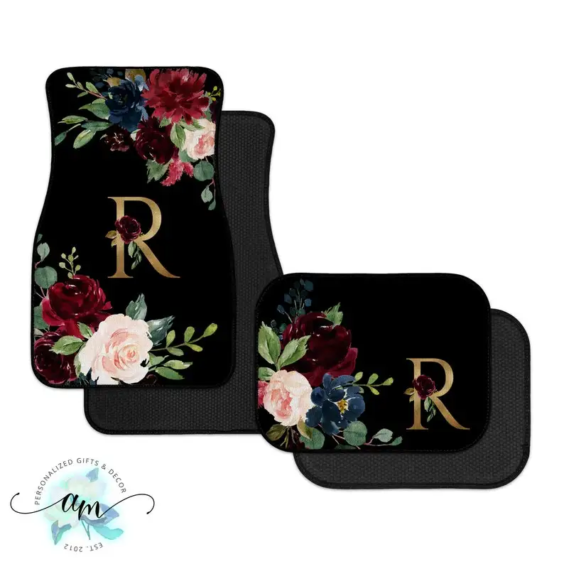Personalized Car Mats Floral Car Mats Car and Auto Accessories, SUV and Truck Floor Mats Gifts for Her
Personalized Car Mats Floral Car Mats Car and Auto Accessories, SUV and Truck Floor Mats Gifts for Her