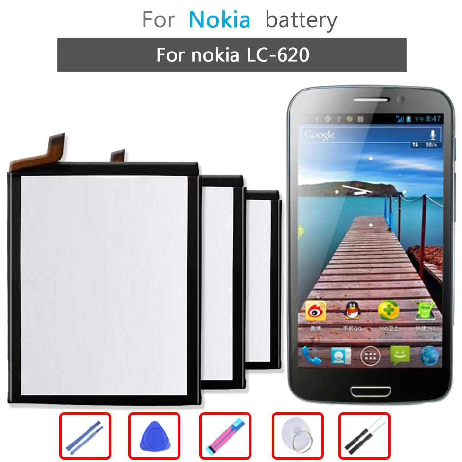 LC-620 LC620 Battery For Nokia 7.2 6.2 TA-1198 TA-1200 TA-1196 Mobile Phone + Gift Tools
LC-620 LC620 Battery For Nokia 7.2 6.2 TA-1198 TA-1200 TA-1196 Mobile Phone + Gift Tools