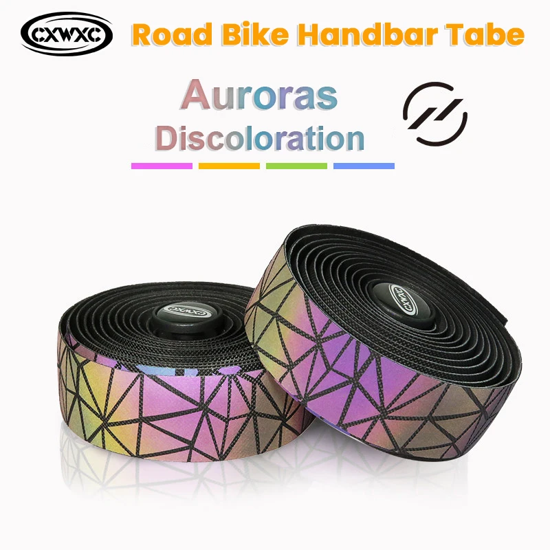 CXWXC Colorful Reflective Road Bike Handlebar Tapes 1pair 2 Bar Plug PU Leather Non-slip Bicycle Bar Tape Speed Handlebar Tape
CXWXC Colorful Reflective Road Bike Handlebar Tapes 1pair 2 Bar Plug PU Leather Non-slip Bicycle Bar Tape Speed Handlebar Tape