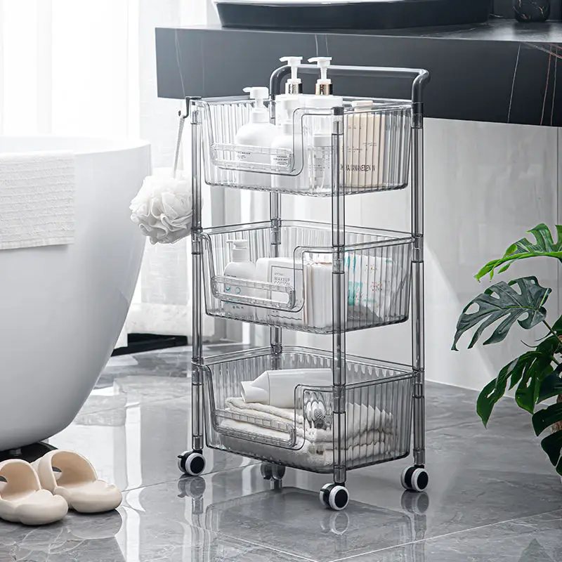 2/3/4 Layer Transparent Acrylic Trolley Simple Modern Cosmetics Skincare Storage Rack Kitchen Vegetable Fruit Bathroom Mobile
2/3/4 Layer Transparent Acrylic Trolley Simple Modern Cosmetics Skincare Storage Rack Kitchen Vegetable Fruit Bathroom Mobile