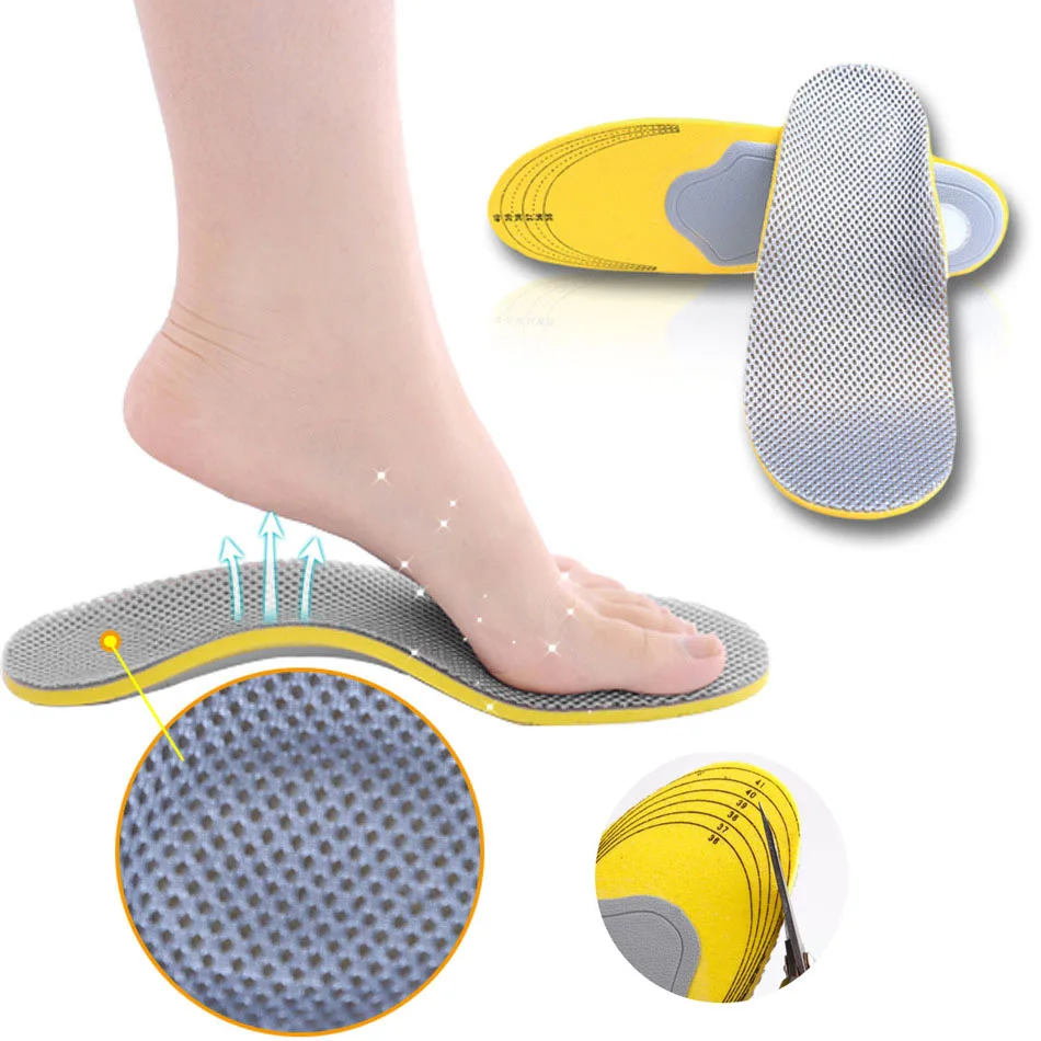1 Pair Men Women 3D Orthopedic Insoles Breathable Orthotics Flat Foot Insert Arch Support Pads for Plantar Fasciitis
1 Pair Men Women 3D Orthopedic Insoles Breathable Orthotics Flat Foot Insert Arch Support Pads for Plantar Fasciitis