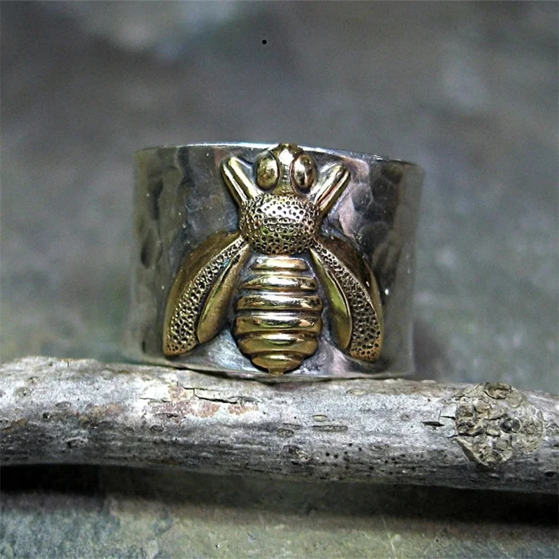 Elegant Fashion Silver Gold Colors Bee Animal Rings for Women Men Trendy Metal Inlaid Wedding Engagement Jewelry
Elegant Fashion Silver Gold Colors Bee Animal Rings for Women Men Trendy Metal Inlaid Wedding Engagement Jewelry