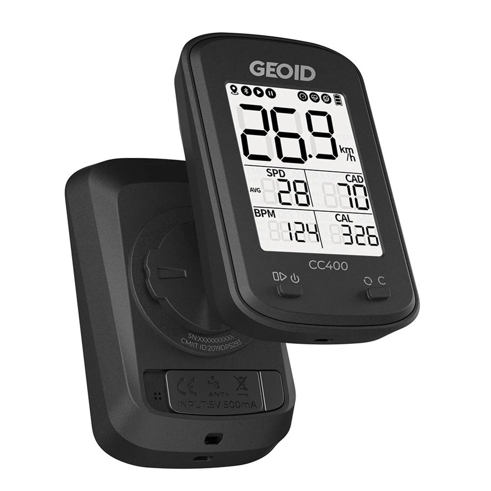 GPS велосипедный компьютер Geoid CC300/400, спидометр, беспроводной водонепроницаемый Bluetooth ANT, велосипедный одометр, секундомер, умные детали
GPS велосипедный компьютер Geoid CC300/400, спидометр, беспроводной водонепроницаемый Bluetooth ANT, велосипедный одометр, секундомер, умные детали