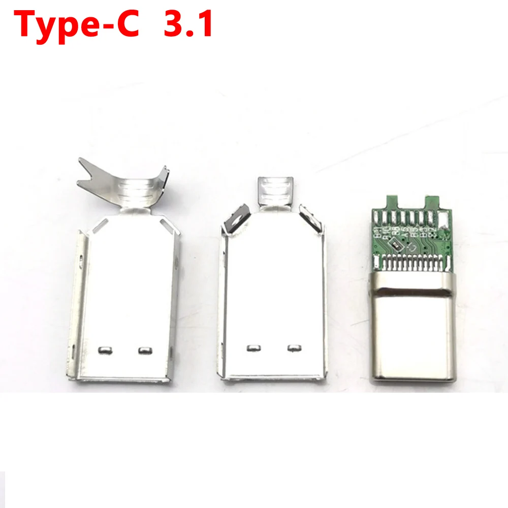 2sets USB 3.1 Welding wire type-C USB large current Type-c USB C Male Pulg Connector Parts for DIY Charging Cable Connector
2sets USB 3.1 Welding wire type-C USB large current Type-c USB C Male Pulg Connector Parts for DIY Charging Cable Connector