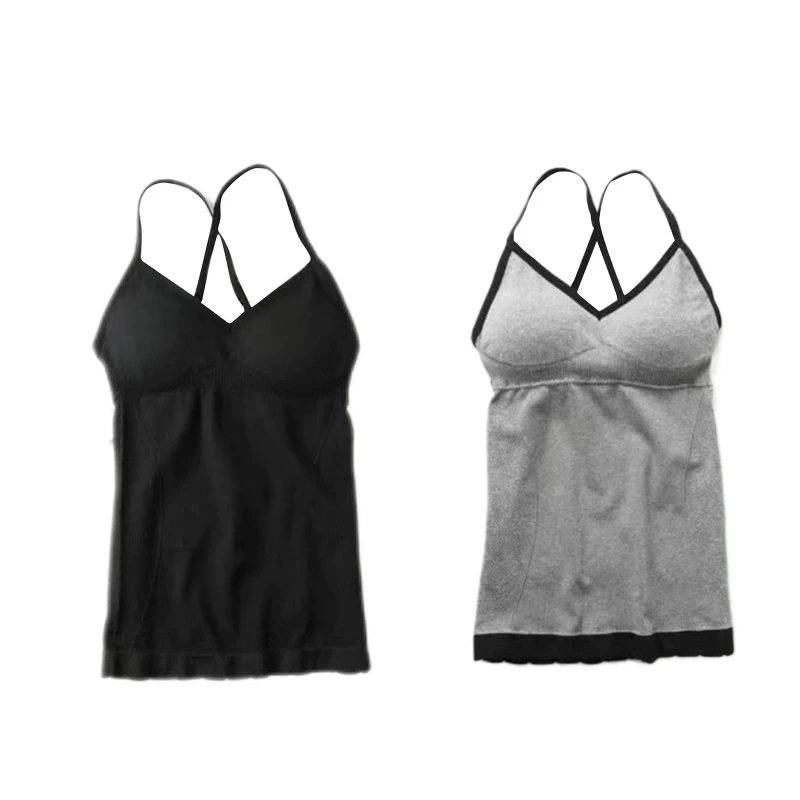 CPDD Stylish Women Criss-cross Back Tank Tops Comfortable Fit Padded Singlet Slim Push Up V-neck Tee Tops Seamless Camisole
CPDD Stylish Women Criss-cross Back Tank Tops Comfortable Fit Padded Singlet Slim Push Up V-neck Tee Tops Seamless Camisole