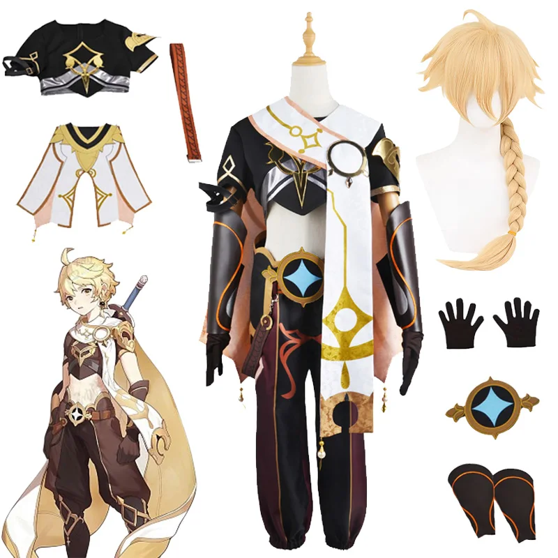 Game Genshin Impact Aether Cosplay Costume Uniform Cloak Accessory Wig Suit Halloween Carnival Party Costumes for Men
Game Genshin Impact Aether Cosplay Costume Uniform Cloak Accessory Wig Suit Halloween Carnival Party Costumes for Men