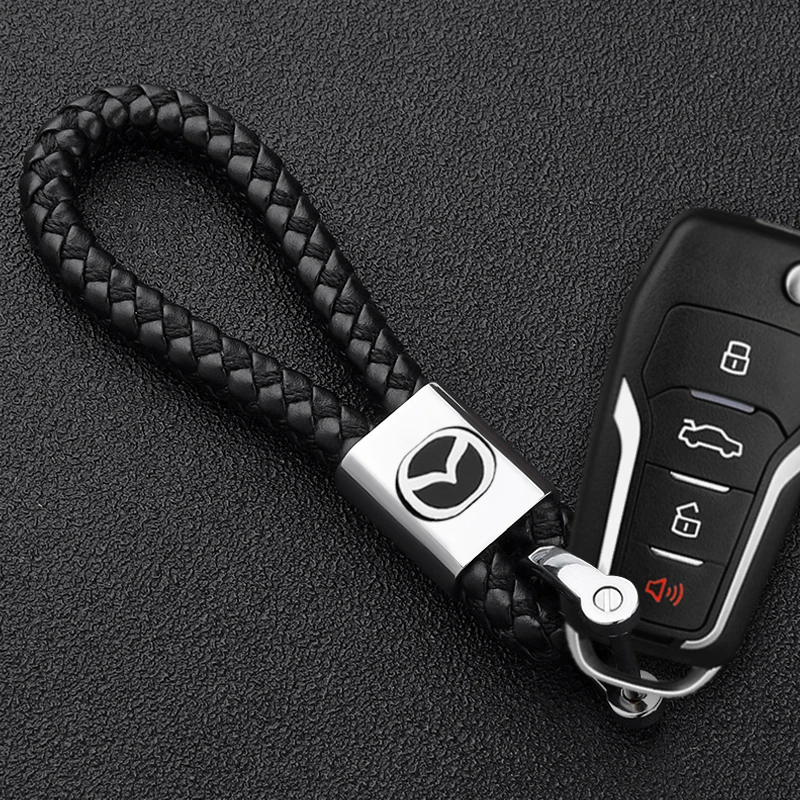 Leather Strap Keychain Weaving Rope Chain Key Ring Cute Car Keyring Holder DIY Charm Cloth Bag For Mazda 3 Atenza Axela Speed Ms
Leather Strap Keychain Weaving Rope Chain Key Ring Cute Car Keyring Holder DIY Charm Cloth Bag For Mazda 3 Atenza Axela Speed Ms