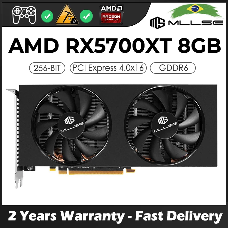 Игровая видеокарта MLLSE AMD RX5700XT 8 Гб 256 бит GDDR6 PCI Express 4,0x16 GPU Radeon, видеокарта
Игровая видеокарта MLLSE AMD RX5700XT 8 Гб 256 бит GDDR6 PCI Express 4,0x16 GPU Radeon, видеокарта