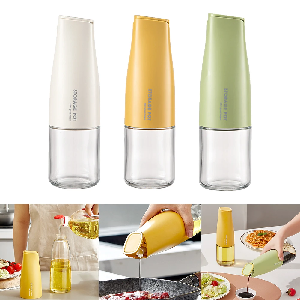 Auto Flip Lid Olive Oil Dispenser Glass Oil And Vinegar Dispenser Leakproof Non-Drip Oil Pouring Bottle For Kitchen Cooking
Auto Flip Lid Olive Oil Dispenser Glass Oil And Vinegar Dispenser Leakproof Non-Drip Oil Pouring Bottle For Kitchen Cooking