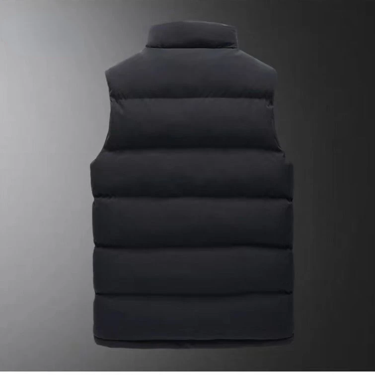 Men' Sleeveless Jackets Fashion Male Cotton-Padded handsome zipper Vest Coats Men Stand Collar Warm Waistcoats Large Size Q05 
Men' Sleeveless Jackets Fashion Male Cotton-Padded handsome zipper Vest Coats Men Stand Collar Warm Waistcoats Large Size Q05