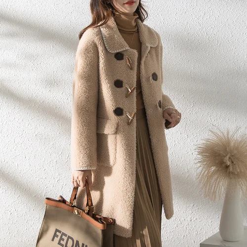Wool Real Elegant Jacket 100% Women's Winter Jackets 2023 Long Sheep Shearing Coat Female Clothing Manteau Femme Gxy1190
Wool Real Elegant Jacket 100% Women's Winter Jackets 2023 Long Sheep Shearing Coat Female Clothing Manteau Femme Gxy1190