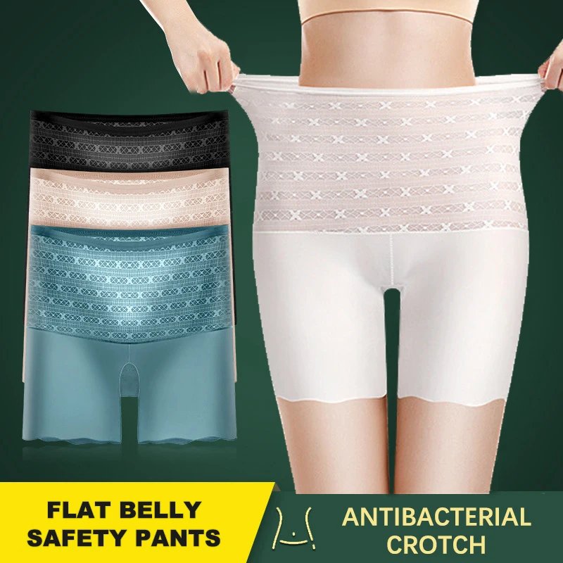 Women's Seamless Shorts Safety Pants High Waist Large Size Ice Silk Boxer Panties Anti Friction Skirt Shorts Abdomen hip lift
Women's Seamless Shorts Safety Pants High Waist Large Size Ice Silk Boxer Panties Anti Friction Skirt Shorts Abdomen hip lift