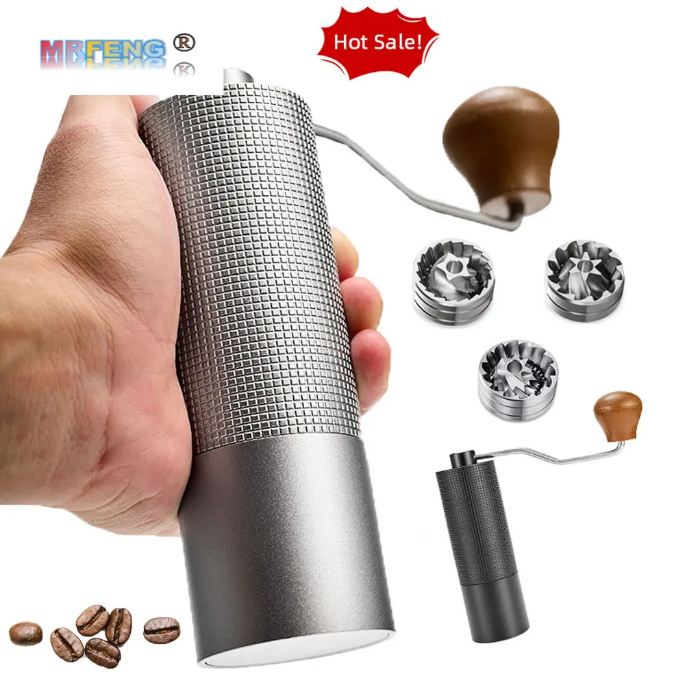 Portable Manual Coffee Grinder Conical Coffe Bean Miller Aluminum Rhombus Body Ergonomic Labor-saving Handle 25g Capacity
Portable Manual Coffee Grinder Conical Coffe Bean Miller Aluminum Rhombus Body Ergonomic Labor-saving Handle 25g Capacity