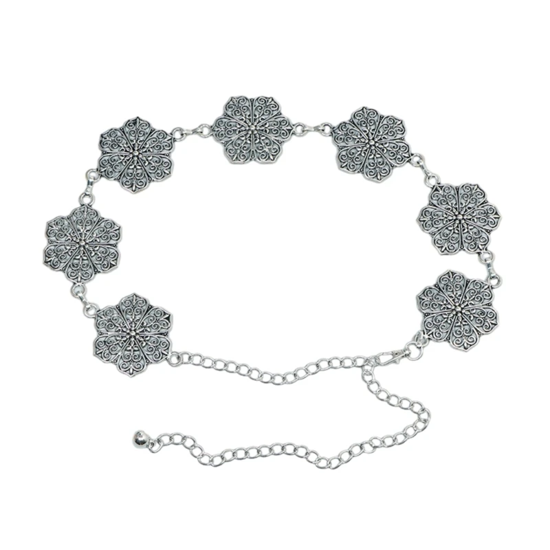 Ladies Alloy Carved Flower Buckle Decor Waist Belt for Summer Seaside Dress Belt
Ladies Alloy Carved Flower Buckle Decor Waist Belt for Summer Seaside Dress Belt