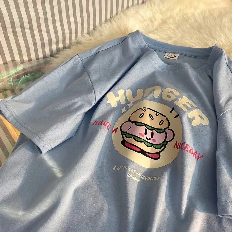 Cartoon Printed Tshirt Women Summer Aesthetic T Shirt Cotton Oversized Tee Sweet Cute Loose Short Sleeve Top Girls Teens
Cartoon Printed Tshirt Women Summer Aesthetic T Shirt Cotton Oversized Tee Sweet Cute Loose Short Sleeve Top Girls Teens