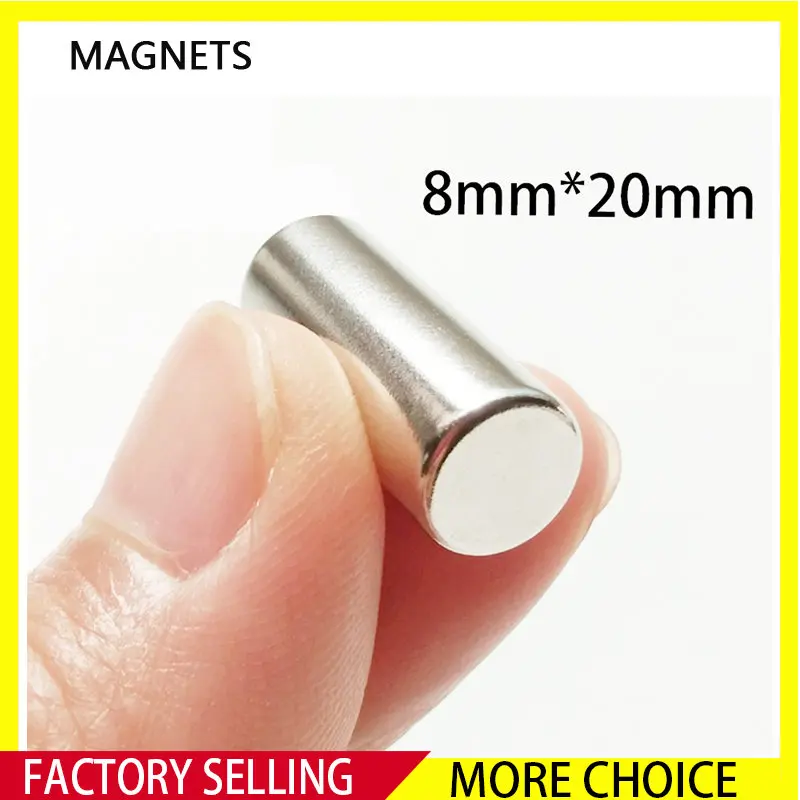 2~50PCS 8x20mm Neodymium Magnet 8mm x 20mm N35 NdFeB Round Super Powerful Strong Permanent Magnet imanes Disc
2~50PCS 8x20mm Neodymium Magnet 8mm x 20mm N35 NdFeB Round Super Powerful Strong Permanent Magnet imanes Disc