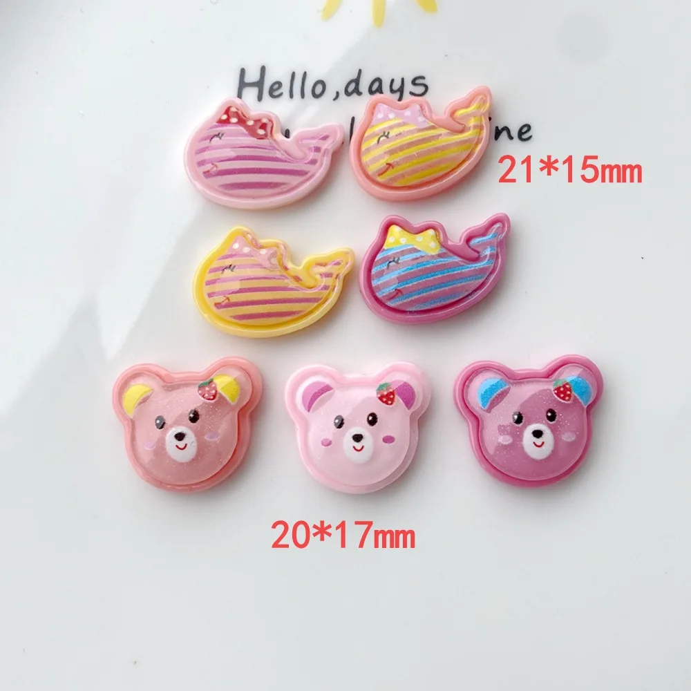 20Pcs/lot Resin Cabochon Flatbacks Kawaii Cartoon Bear Dolphin Resins Art Supply Decoration Charm Craft Hair Bow Accessories
20Pcs/lot Resin Cabochon Flatbacks Kawaii Cartoon Bear Dolphin Resins Art Supply Decoration Charm Craft Hair Bow Accessories