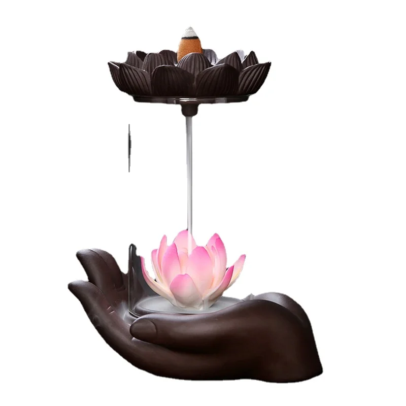 Backflow Lotus Incense Burner Windproof Bergamot Lotus Ceramic Backflow Incense Burner Home Decoration Incense Fountain Censer
Backflow Lotus Incense Burner Windproof Bergamot Lotus Ceramic Backflow Incense Burner Home Decoration Incense Fountain Censer