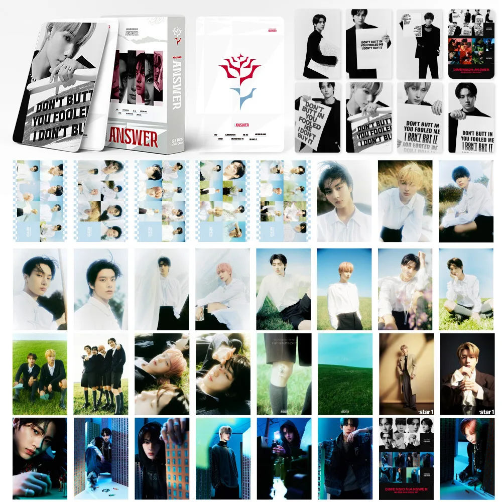 54Pcs/box Kpop ENHYPEN Lomo Cards Photo Album DIMENSION : ANSWER Photocard for Fans Collection Idol Gift EN Postcard
54Pcs/box Kpop ENHYPEN Lomo Cards Photo Album DIMENSION : ANSWER Photocard for Fans Collection Idol Gift EN Postcard