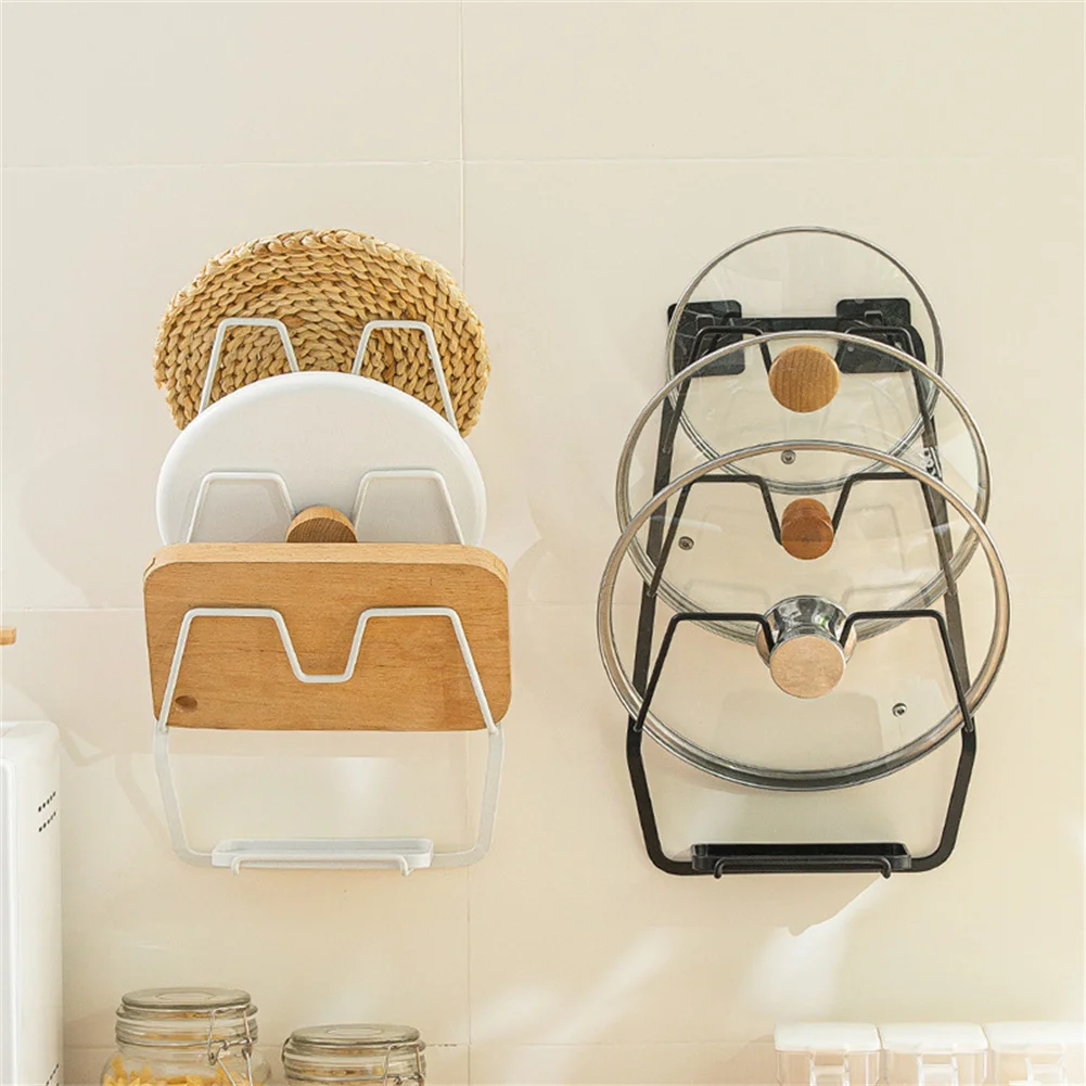 3 Layer Pot Lid Storage Rack Hole-Free Drain Countertop Wall-mounted Cutting Board Pot Cover Holder Rack Kitchen Accessories
3 Layer Pot Lid Storage Rack Hole-Free Drain Countertop Wall-mounted Cutting Board Pot Cover Holder Rack Kitchen Accessories
