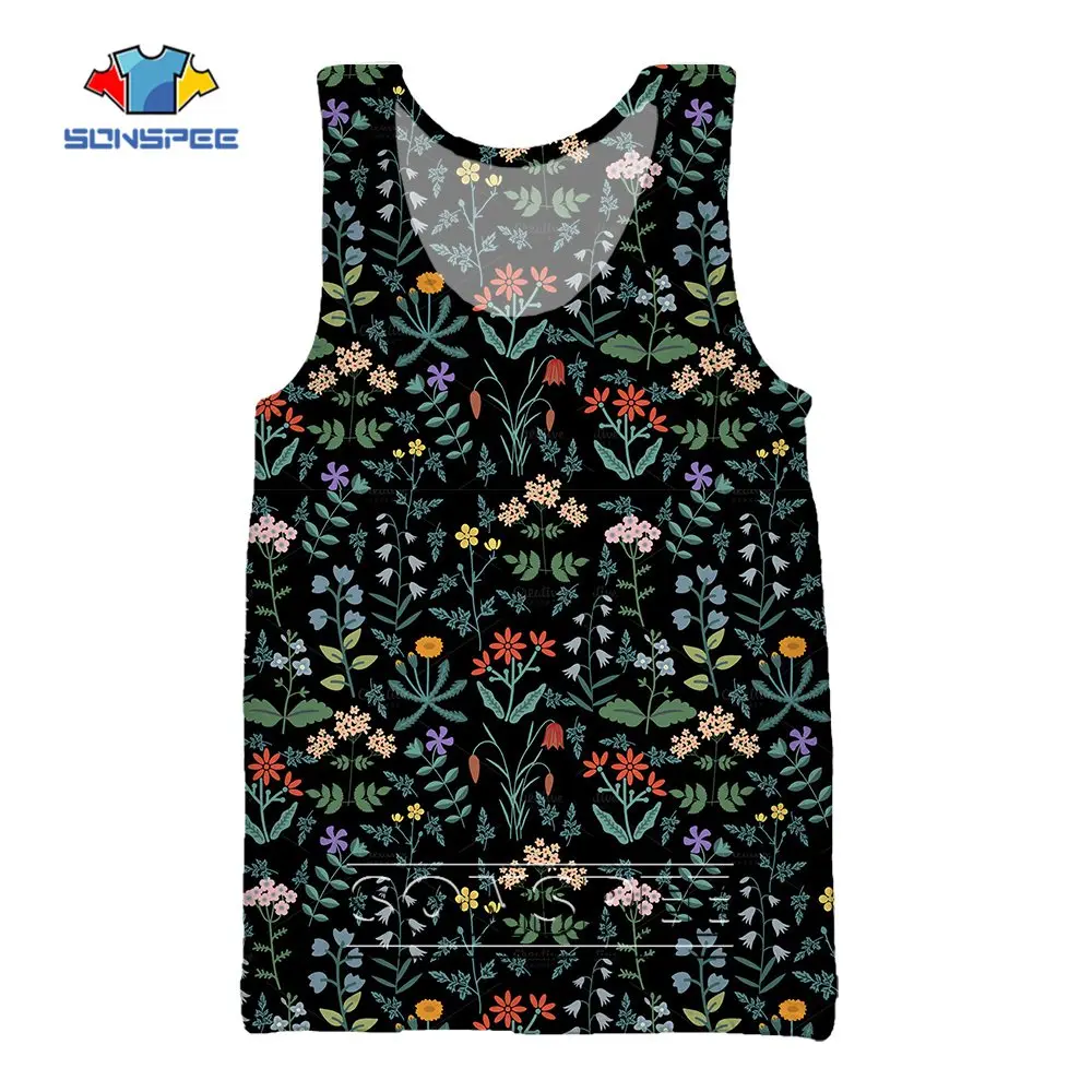 SONSPEE Men Sleeveless Tank Tops Floral Wild Flowers Design 3D Vest Streetwear Woman Casual Singlet Fitness Clothing Undershirt
SONSPEE Men Sleeveless Tank Tops Floral Wild Flowers Design 3D Vest Streetwear Woman Casual Singlet Fitness Clothing Undershirt