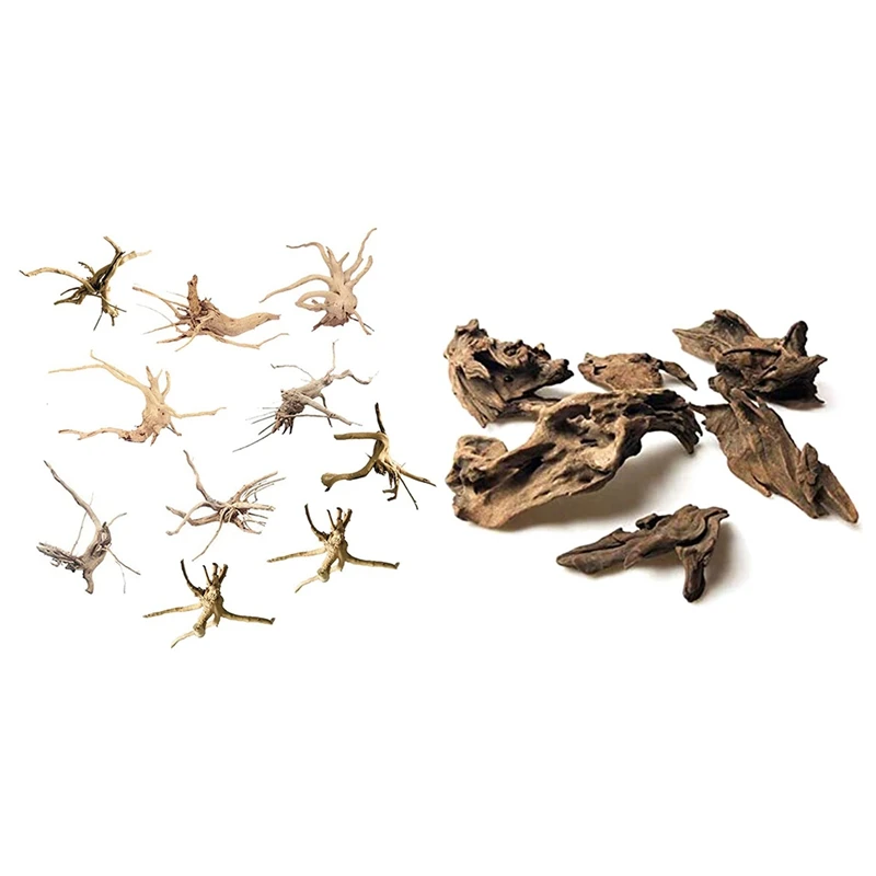 16 Pcs Reptiles Aquarium Fish Tank Decoration Fish Tank Cave Hideout Driftwood Brown & Wood Color
16 Pcs Reptiles Aquarium Fish Tank Decoration Fish Tank Cave Hideout Driftwood Brown & Wood Color