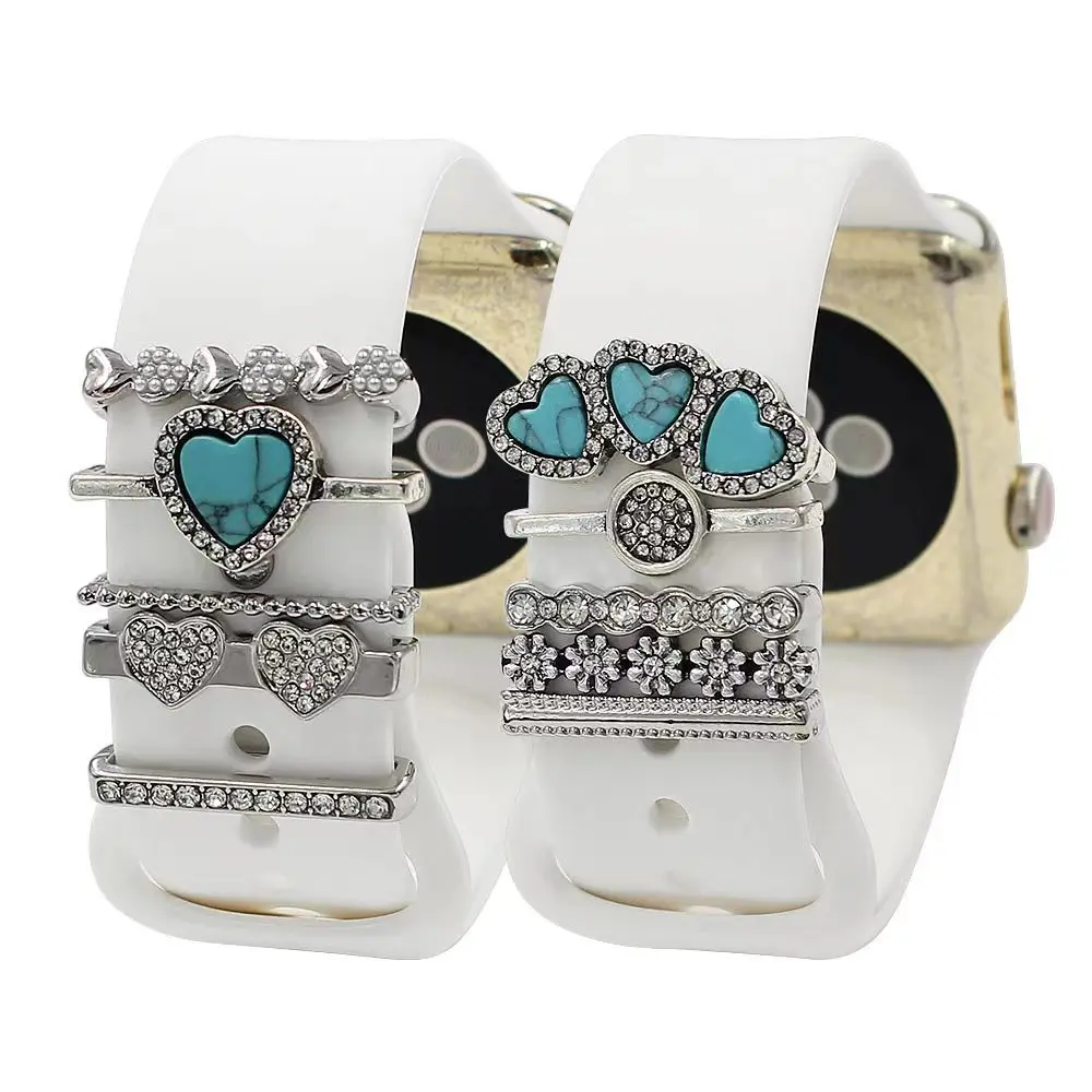 4/5pcs/ Set Disney Turquoise Strap Decoration Ring for Apple Watch Band Charms Accessories for Iwatch Silicone Bracelet Gift
4/5pcs/ Set Disney Turquoise Strap Decoration Ring for Apple Watch Band Charms Accessories for Iwatch Silicone Bracelet Gift