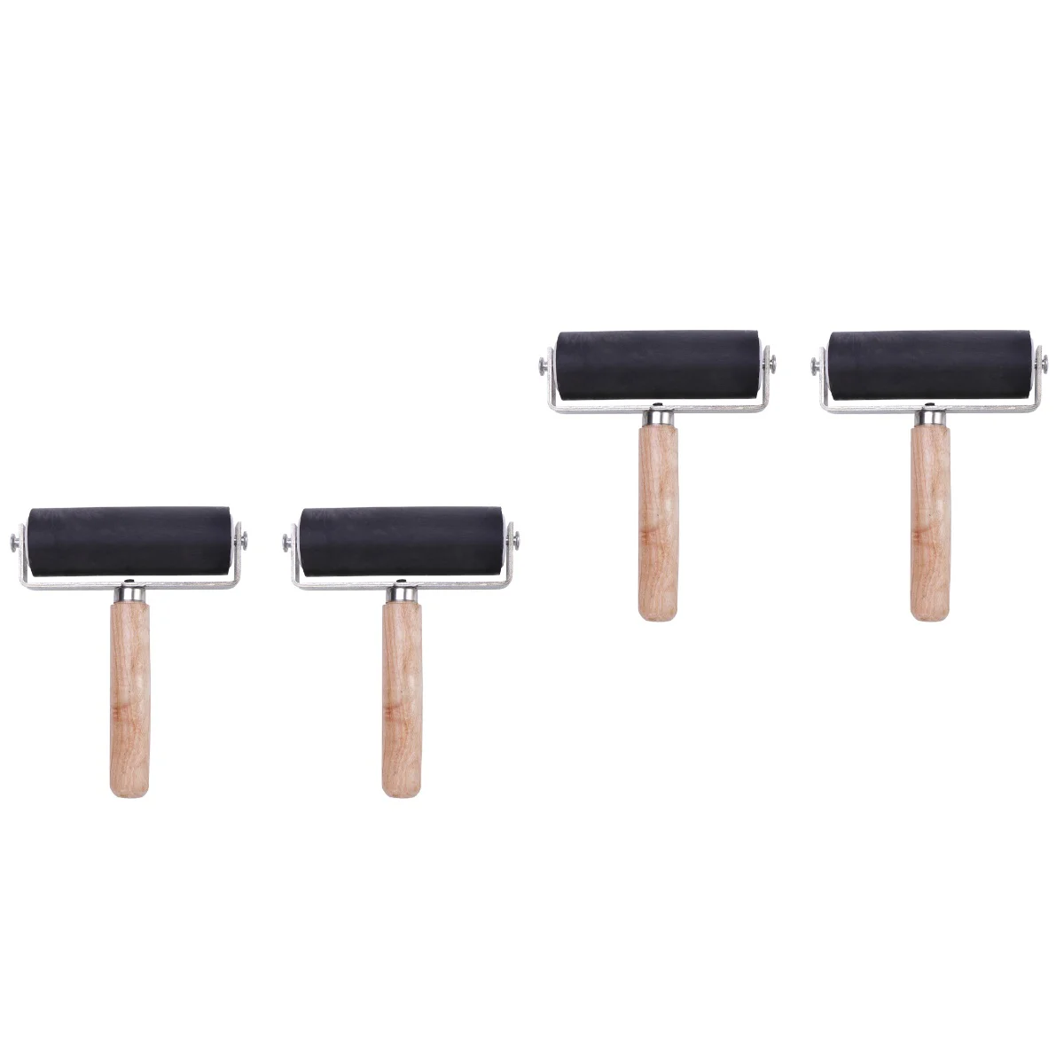 4 PCS 10cm Rubber Ink Roller Printmaking Brayer Craft Projects Stamping Tools (Black)
4 PCS 10cm Rubber Ink Roller Printmaking Brayer Craft Projects Stamping Tools (Black)