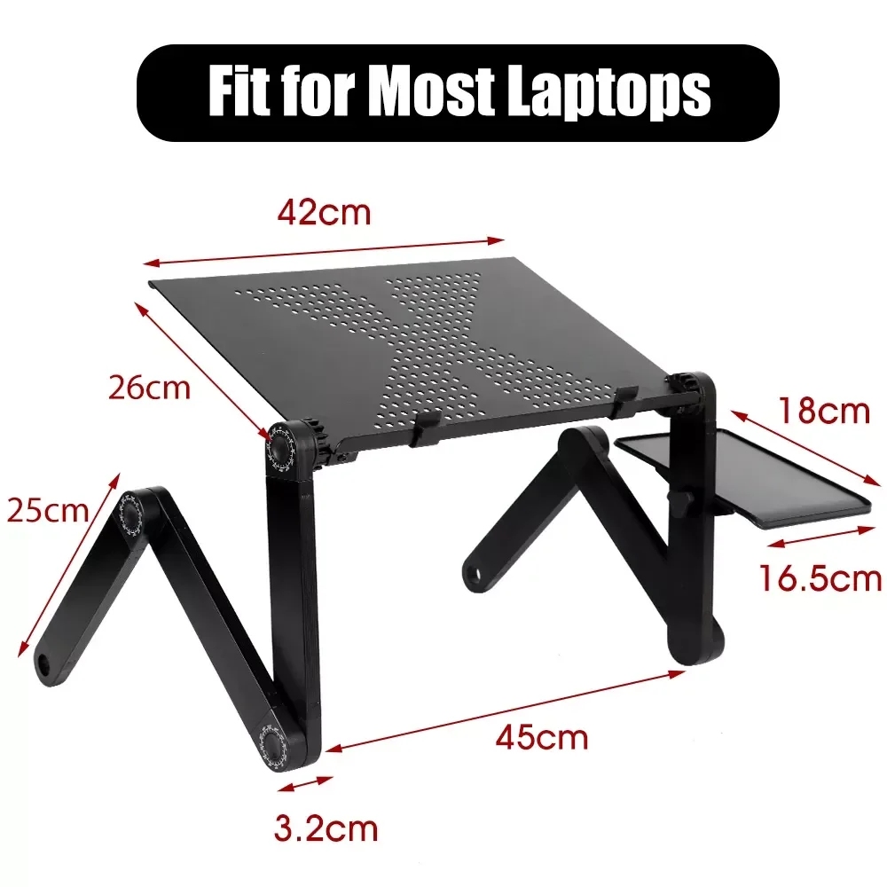 2023 Adjustable Laptop Desk Stand Portable Aluminum Ergonomic Lapdesk For TV Bed Sofa PC Notebook Table Desk Stand With Mouse Pa
2023 Adjustable Laptop Desk Stand Portable Aluminum Ergonomic Lapdesk For TV Bed Sofa PC Notebook Table Desk Stand With Mouse Pa