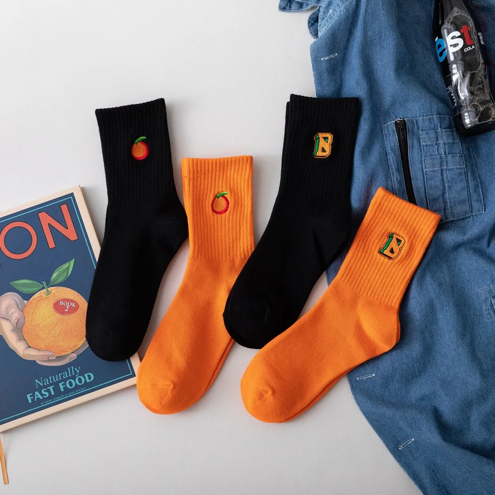 New Korean Embroidery Letter Women Socks Autumn Winter Web Celebrity Hot Style Ins Cute Tide Socks Cotton Pure Color 386
New Korean Embroidery Letter Women Socks Autumn Winter Web Celebrity Hot Style Ins Cute Tide Socks Cotton Pure Color 386