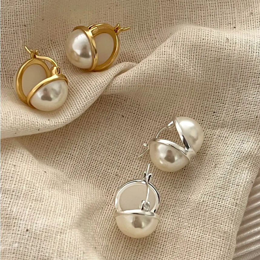 Korean Style 925 Sterling Silver Pearl Ear Clip Women's Simple Fashion Ins Style Earrings Earrings 
Korean Style 925 Sterling Silver Pearl Ear Clip Women's Simple Fashion Ins Style Earrings Earrings