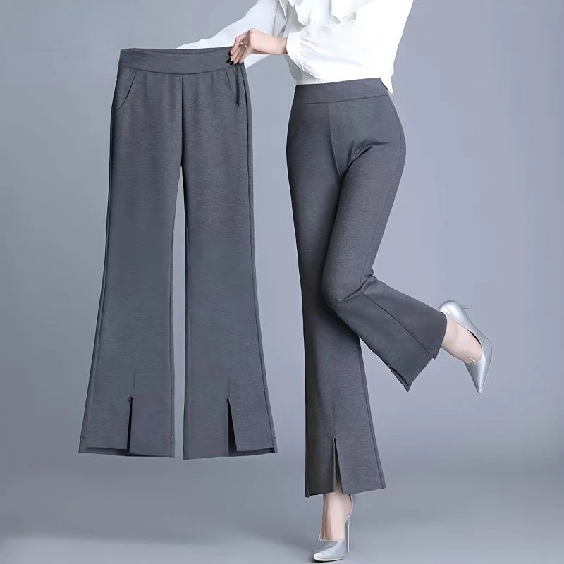 2023 Fashion Spring Women Solid Pants High Waist Flare Pants Elastic Straight Bell Bottom Casual Trousers with Pockets A31
2023 Fashion Spring Women Solid Pants High Waist Flare Pants Elastic Straight Bell Bottom Casual Trousers with Pockets A31