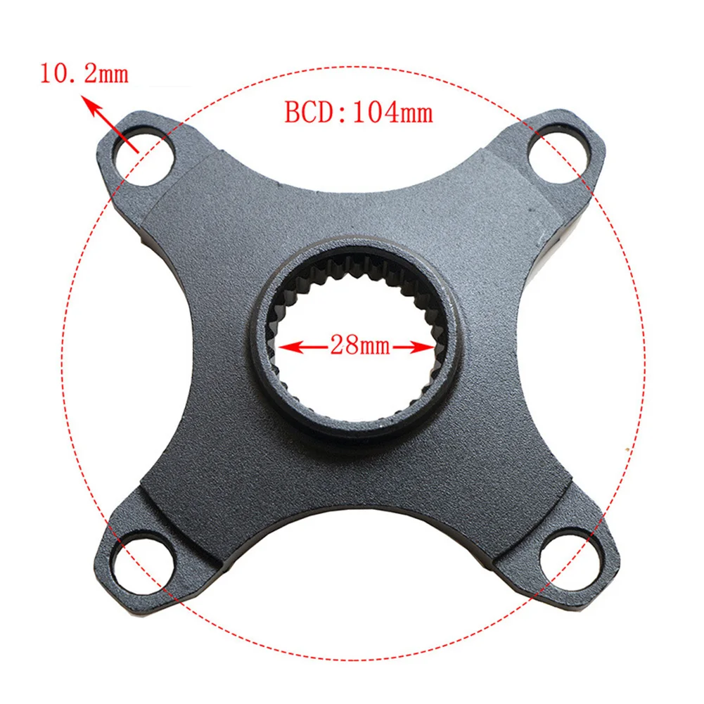 For Bafang Motor Four-claw Base BCD104mm Central Motor Tooth Plate Conversion Crankset Conversion Seat Ebike Cycling Parts
For Bafang Motor Four-claw Base BCD104mm Central Motor Tooth Plate Conversion Crankset Conversion Seat Ebike Cycling Parts