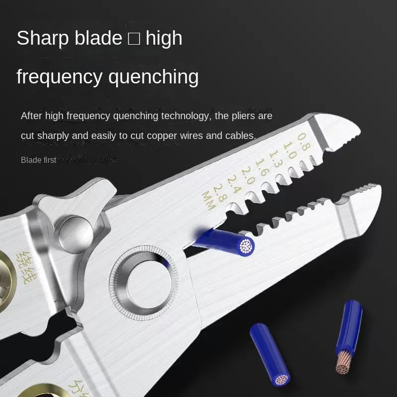 Household Tools Repair Tool Wire Stripper Multi-function Splitter Functionality Made of Chrome Vanadium Alloy Steel
Household Tools Repair Tool Wire Stripper Multi-function Splitter Functionality Made of Chrome Vanadium Alloy Steel