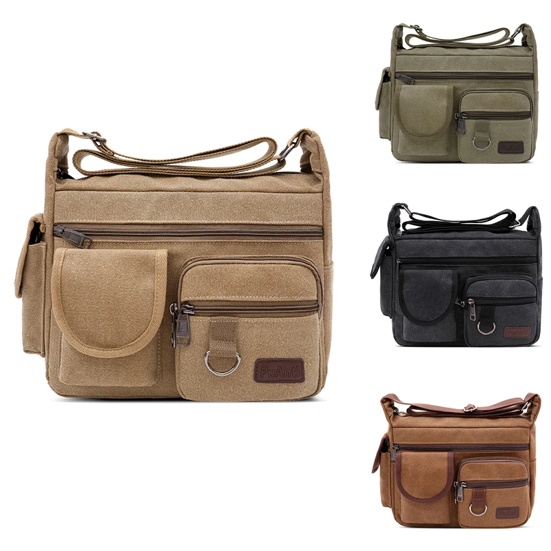 NYXIA Vintage Canvas Messenger Bag For Men Water Resistant Crossbody Bags Briefcase Padded Shoulder Bag For Male Handbag
NYXIA Vintage Canvas Messenger Bag For Men Water Resistant Crossbody Bags Briefcase Padded Shoulder Bag For Male Handbag
