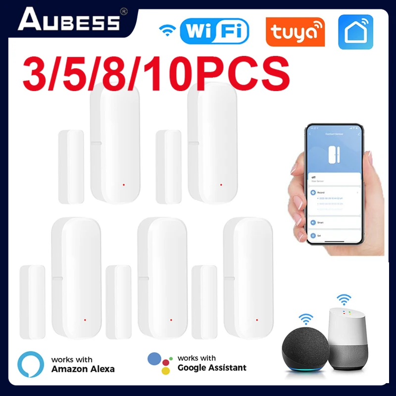 Tuya Smart Home WiFi Door Sensor Alarm Window Door Open/Closed Detectors Security Protection Smart Life Voice For Alexa Google
Tuya Smart Home WiFi Door Sensor Alarm Window Door Open/Closed Detectors Security Protection Smart Life Voice For Alexa Google