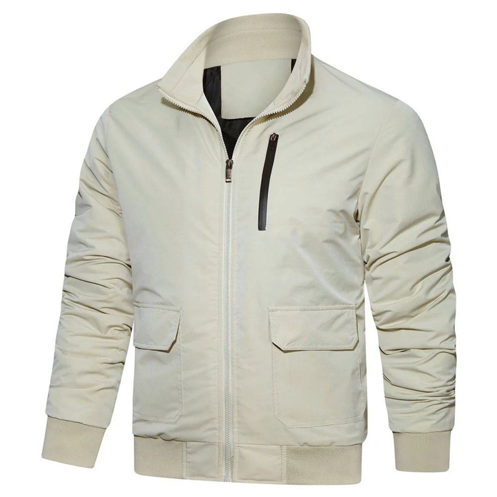 Mens Jackets Spring Autumn Casual Coats Solid Color Mens Sportswear Stand Collar Slim Jackets Male Bomber Jackets
Mens Jackets Spring Autumn Casual Coats Solid Color Mens Sportswear Stand Collar Slim Jackets Male Bomber Jackets