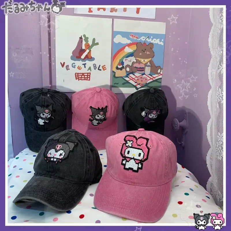 Милые аксессуары Sanrio мимелоди куроми Мультяшные милые уличные Защита от УФ-лучей солнцезащитный козырек бейсболка аниме игрушки подарок
Милые аксессуары Sanrio мимелоди куроми Мультяшные милые уличные Защита от УФ-лучей солнцезащитный козырек бейсболка аниме игрушки подарок