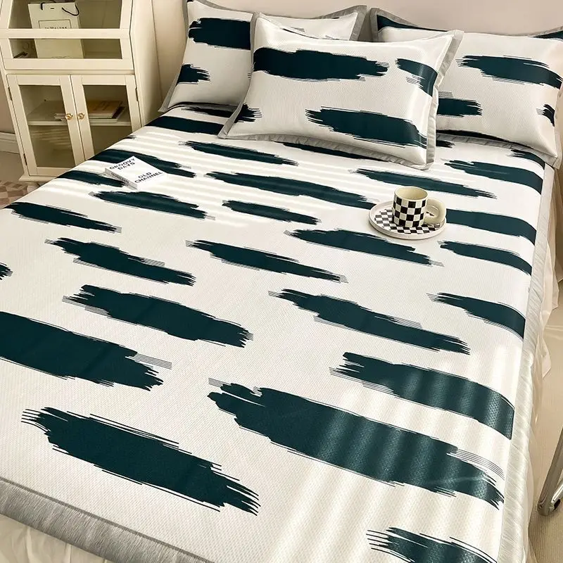 Simple Stripe Design Cooling Mattress Cover Cool Bedspread For Double Bed Promotion Washable Folding Flats Dorms Pillowcases3PCS
Simple Stripe Design Cooling Mattress Cover Cool Bedspread For Double Bed Promotion Washable Folding Flats Dorms Pillowcases3PCS