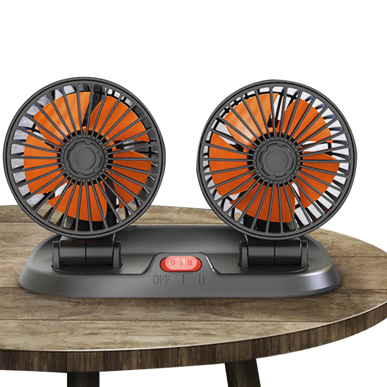 Adjustable Dual Head Fan Auto Cooling Fan 2 Speed Strong Wind Quiet Strong Dashboard Cooling Fan 360 Degree Rotatable For SUV RV
Adjustable Dual Head Fan Auto Cooling Fan 2 Speed Strong Wind Quiet Strong Dashboard Cooling Fan 360 Degree Rotatable For SUV RV