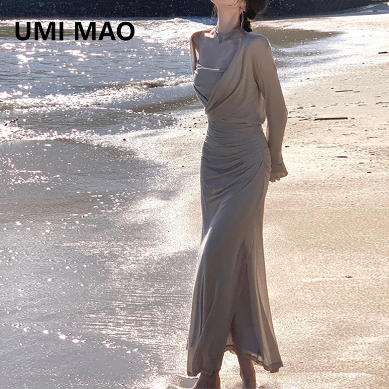 Платье в китайском стиле UMI MAO, элегантное Новое Осеннее длинное шерстяное трикотажное платье с длинными рукавами, Y2K, 2023
Платье в китайском стиле UMI MAO, элегантное Новое Осеннее длинное шерстяное трикотажное платье с длинными рукавами, Y2K, 2023