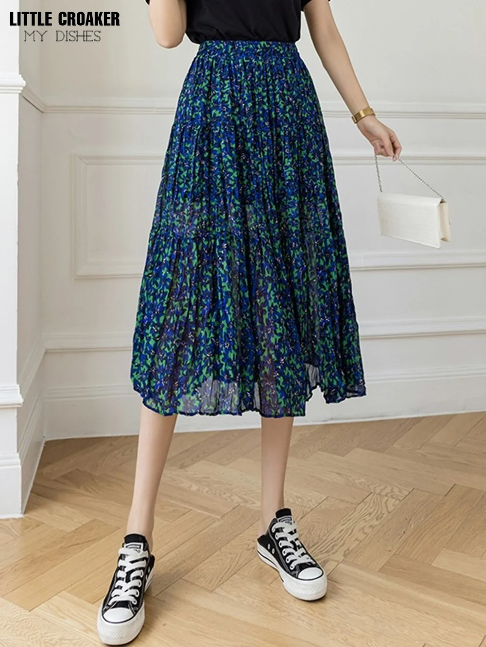 Women Casual Chiffon Gauze New Arrival 2022 Summer Korean Style All-match Loose High Waist Ladies Elegant Pleated Skirt W1000
Women Casual Chiffon Gauze New Arrival 2022 Summer Korean Style All-match Loose High Waist Ladies Elegant Pleated Skirt W1000