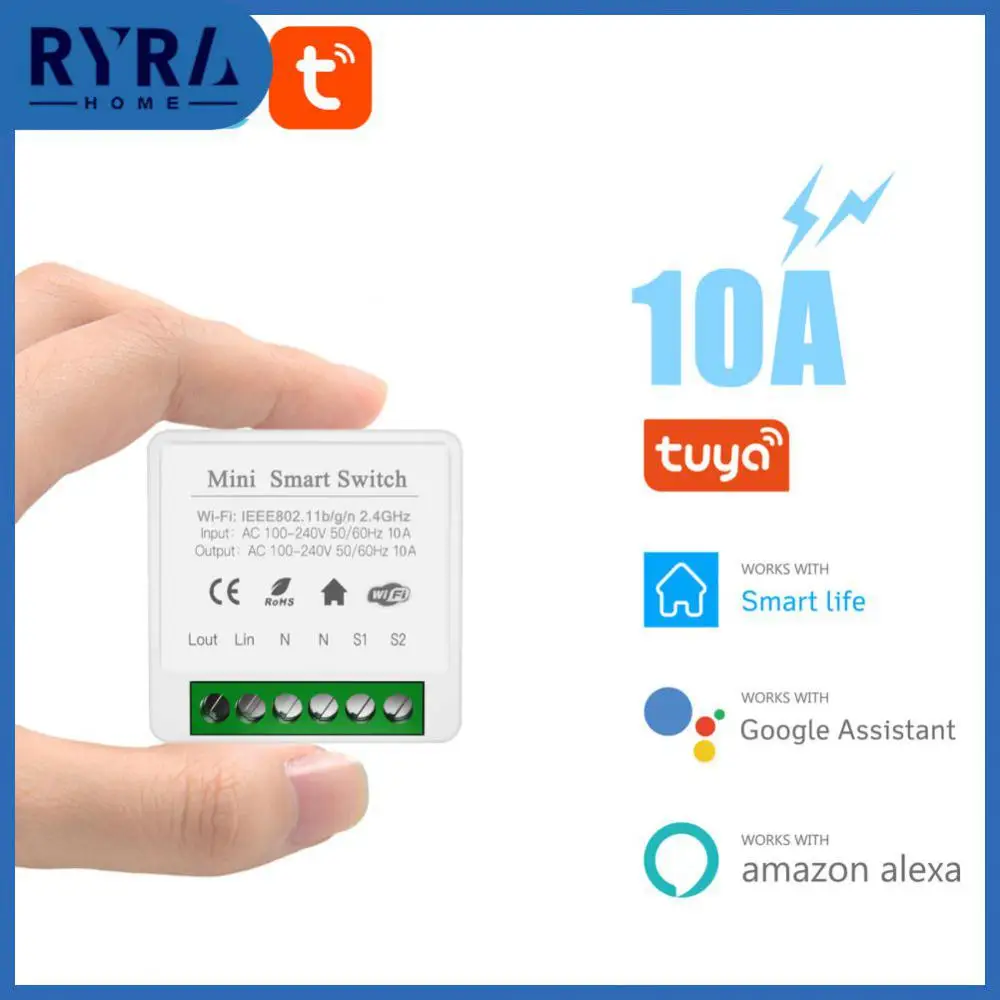 Breaker Switch Module Smart Home Automation Wifi Diy Smart Switch Remote Control 10a Wireless Switches Tuya Mini Timer
Breaker Switch Module Smart Home Automation Wifi Diy Smart Switch Remote Control 10a Wireless Switches Tuya Mini Timer